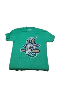 Maglietta Hartford Yard Capre Uomo Verde Medio MiLB Maniche Corta Grafica - Foto 1 di 2