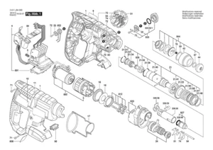 Bosch GBH 18 V-EC Ersatzteile | 3611J04000 | Akku-Bohrhammer | Ersatzteilliste - Bild 1 von 2