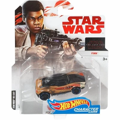 Hot Wheels Mattel Star Wars Collectible Character Car Finn Last Jedi Brand New - Image 1 of 4