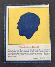 1961 QUAKER OATS - Phil Quiz James Cagney # 32