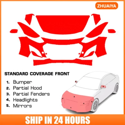 PreCut Paint Protection Film Clear Bra PPF Kit For Hyundai Elantra GT 2013-2017 - Image 1 of 4