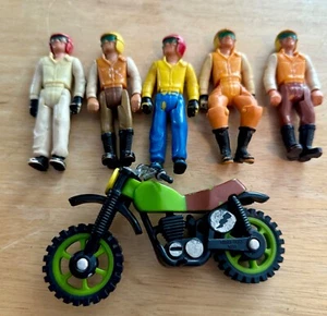 Vintage LOT 70's Fisher Price Motorcycle Team Adventure People + Motorcycle! HTF - Picture 1 of 7