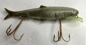 VINTAGE FISHMASTER LURE with lip no ears clear with black center crankbait - Picture 1 of 9