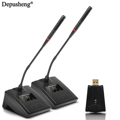 Depusheng QU7  Wireless Microphone condenser Gooseneck Conference Microphone - Image 1 of 4