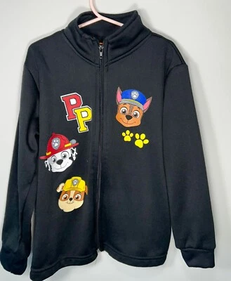 Chaqueta polar negra con cremallera Nickelodeon Paw Patrol Design para niños - talla 7 años Foto 1 de 3