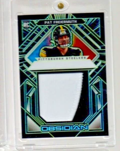 2021 Panini Obsidian Pat Freiermuth Volcanic Rookie JUMBO Patch /25 Steelers - Picture 1 of 2