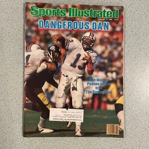 Sports Illustrated, January 14, 1985, Label, Dan Marino, Joe Montana, Super Bowl - Picture 1 of 3
