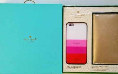 Kate Spade Universal Zip Wristlet iPhone 6 Plus 6s Plus Case Gift Box Set New - Image 1 of 4