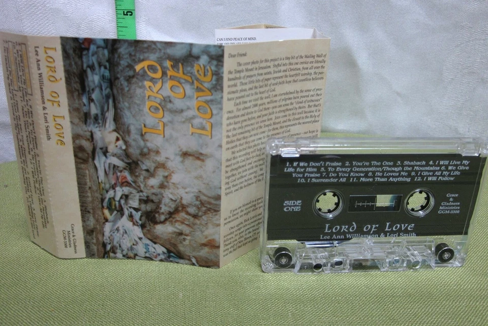 LEE ANN WILLIAMSON & LORI SMITH Jewish cassette tape Lord of Love 1986 Shabach - Image 1 of 1