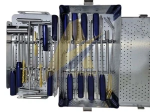 Juego de instrumentos ortopédicos de eliminación de cemento óseo con caja de primera calidad - Imagen 1 de 3
