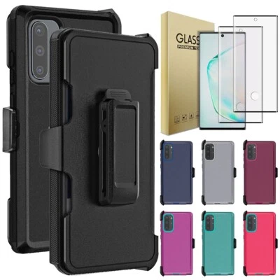 For Samsung Galaxy Note10/Note10+ 5G Case Heavy Duty Cover Clip Screen Protector - Image 1 of 4