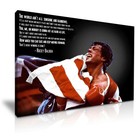 Rocky Balboa Flag Movie Boxing Quote Canvas Modern Home Art ~ 5 Sizes To Choose