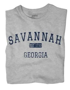 Savannah Georgia GA T-Shirt EST - Picture 1 of 6