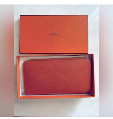 Cartera larga de cuero Hermes Silk’In Classique Foto 1 de 4