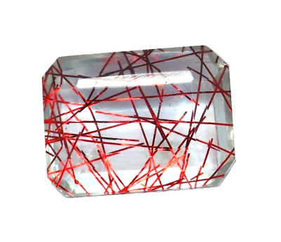 40 CT Natürlich Rot Smaragd Schliff Strahlende Quarz Wams Zertifiziert Edelstein - Bild 1 von 4