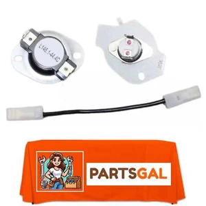 2897406-2 For Whirlpool Dryer Thermal Cutoff Sensor T-Stat Fuse Kit Model Part # - Picture 1 of 1