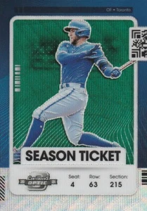 2021 Panini Contenders Optic Season Ticket George Springer #94 Green Wave - Picture 1 of 2