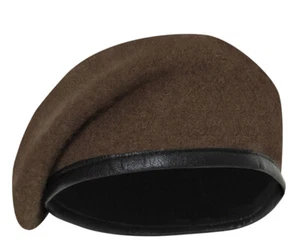 GI US Army Brown Wool Baret Genuine Issue Military Beret Without Flash Siz 7-1/4 - Bild 1 von 4