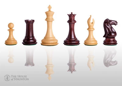The Collector Luxury Chess Set - Pieces Only - 4.4" King - Blood Rosewood - Image 1 of 4
