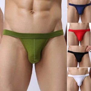 Mens High Cut Briefs Bikini Panty Bulge Pouch Underwear Modal Seamless Underpant - Picture 1 of 25