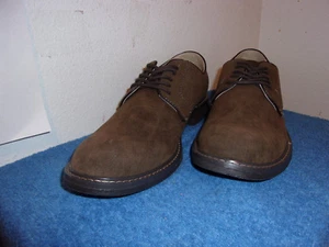 NEW GOODFELLOW MEN'S OXFORD / LACES BROWN (FAUX SUEDE LIKE) JAVIER FINISH SHOES - Picture 1 of 6