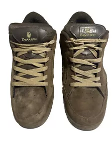 BEARPAW SNOOKA Style Fat Tongue Chestnut Suede Skate Shoe Style Rare UNICORN - Picture 1 of 8