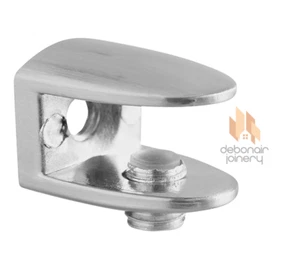 Verstellbarer Glasregal Träger Spiegelhalter Halterung Klemme für Badregal - Bild 1 von 8