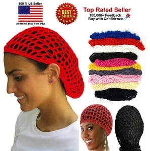Thick Hair Net French Mesh Fish Net Hairnet Hair net Snood One Size - Picture 1 of 9