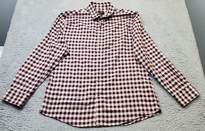 Bar III Dress Shirt Men L Multi Check easy Care Slim Fit Wear Me Out Button Down - Image 1 of 4
