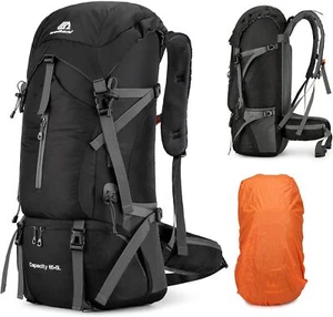 70L Lightweight Hiking Backpack - Waterproof Travel & Camping Backpack - Picture 1 of 9