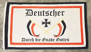 Fahne Flagge Deutsches Reich - Deutscher durch die Gnade Gottes - 90 x 150 cm - Bild 1 von 2
