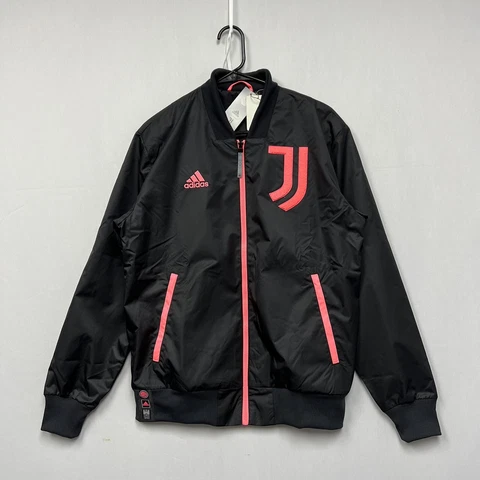 Adidas Juventus FC CNY Men’s Bomber Jacket Full Zip Black Rose Coat #144-250 Cover