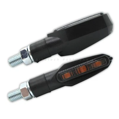 SMD Mini Blinker Slight schwarz rauchgrau getönt E-geprüft Universal Motorrad - Bild 1 von 4