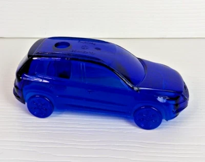 VW RABBIT SHOW PROMOTIONAL HARD PLASTIC BLUE VOLKSWAGON GIVE-A-WAY pen holder - Image 1 of 4