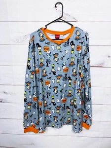 Briefly Stated Inc Peanuts Mens Pajama Top Size XL Halloween Print Charlie Brown - Picture 1 of 13