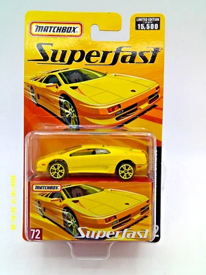 Matchbox SUPERFAST LAMBORGHINI DIABLO #72 Yellow - Limited Edition - Image 1 of 4