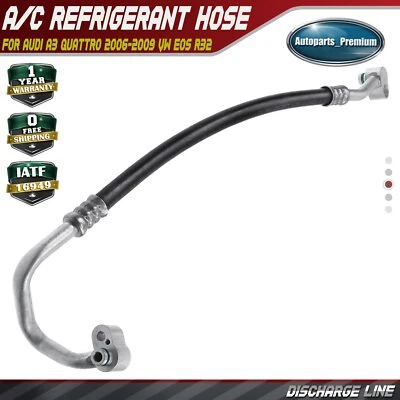 A/C Refrigerant Discharge Hose for Audi A3 Quattro Volkswagen Eos 2007-2008 R32 - Image 1 of 4