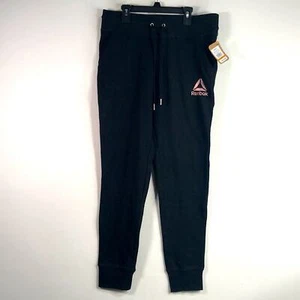 Reebok Glimmer Cuffed Jogger, Women's Size M - Black/Rose Gold - Picture 1 of 11