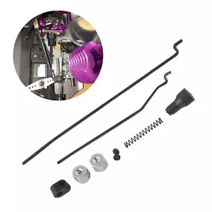 (02056 Conjunto de palanca de freno de varilla de tracción de acelerador de metal RC para HSP 94108 1/10 CH - Imagen 1 de 21