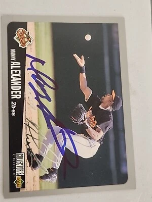 Manny Alexander Signed 1996 Upper Deck Collector's Choice Silver Signature #53  - Image 1 of 2
