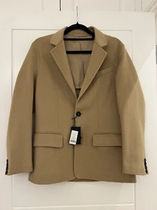 Joseph Bernie Double Face Wool Cashmere Blazer Jacket Beige Brown L UK 12 £695 - Picture 1 of 11