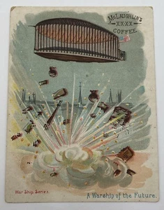 McLaughlin XXXX Coffee Trade Card A Warship Of The Future War Ship Series - Picture 1 of 6