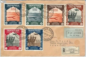 71602 - ITALIA COLONIE: TRIPOLITANIA -  Sassone A41 / A46 su busta PRIMO GIORNO  - Foto 1 di 1