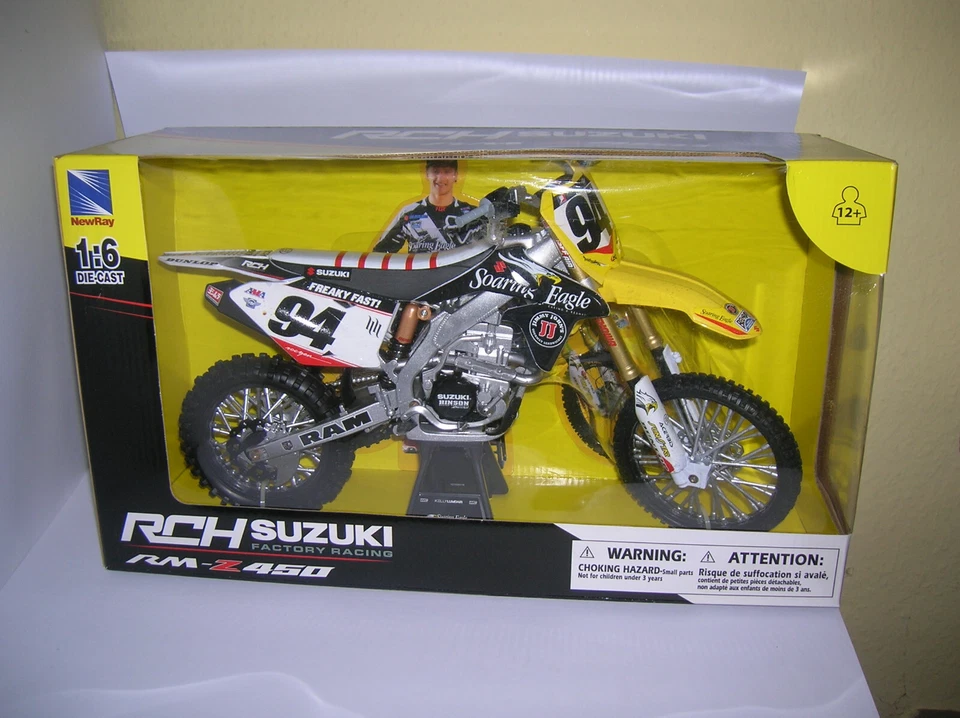 NewRay RCH Suzuki Factory Racing RM-Z 450 Ken Roczen #94, 1:6 Motocross SX 49523 - Bild 1 von 4