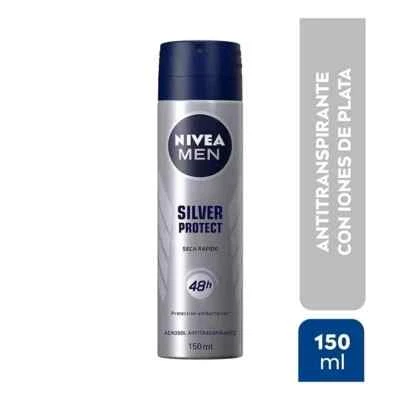 Antitranspirante NIVEA MEN plata portorrecto spray antibacteriano 150 ml (1 pieza) Foto 1 de 3
