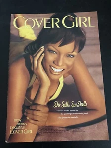 1998 TYRA BANKS für Cover Girl - Vintage Magazine Ad - Bild 1 von 1