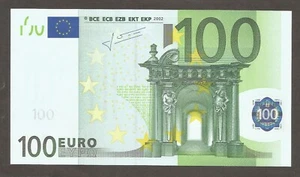 European Union - Austria, 100 Euro 2002, UNC; P-12n; L-B105n2; Trichet; "F003A1" - Picture 1 of 2