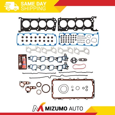 Conjunto completo de junta compatível com Ford E150 E250 E350 E450 Super Duty 5.4L SOHC 16V VIN L, M - Imagem 1 de 4