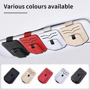 1PCS Universal Sun Visor Glasses Holder Sunglasses Cards Clips for Car NEW - Picture 1 of 22