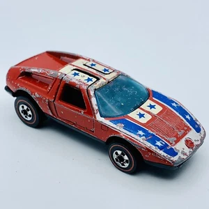 Hot Wheels Vintage 1970 Redline Mercedes Benz C-111 Red Stars & Stripes (Loose) - Picture 1 of 9
